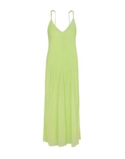 Lilly Detail Long Cover Up - Lime -FemmeFab Shop LillyDetailLongCoverUp flat