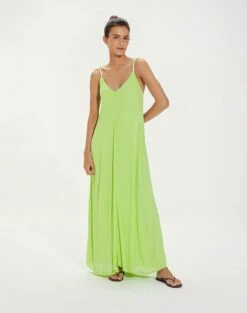 Lilly Detail Long Cover Up - Lime