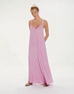 Lilly Detail Long Cover Up - Grenadine -FemmeFab Shop LillyDetailLongCoverUp front be014dd1 7d84 480d 9e2b f2ef7db3cb92