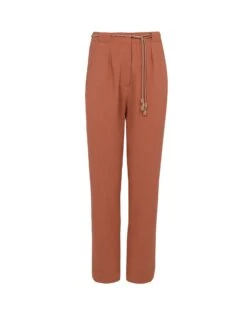 Lucca Detail Pants - Rust