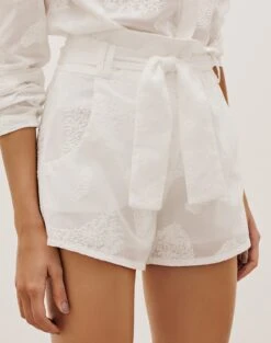 Mara Shorts - Off White 15 Mara Shorts - Off White -FemmeFab Shop MARASHORT DETAIL 1pg