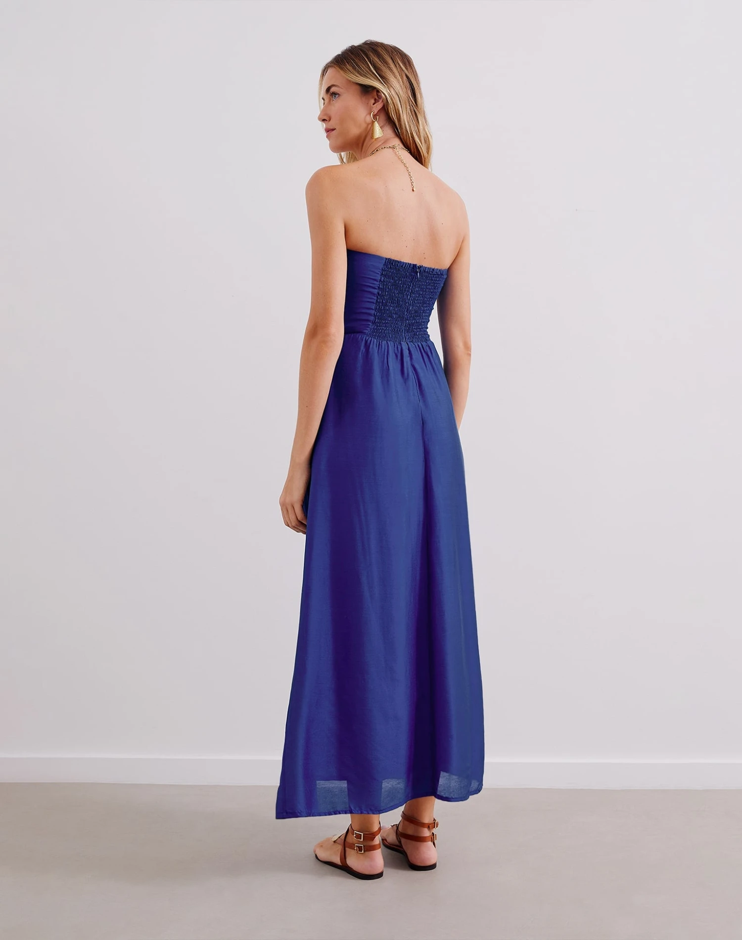 Maureen Detail Long Dress - Lazuli 4 Maureen Detail Long Dress - Lazuli - Image 2