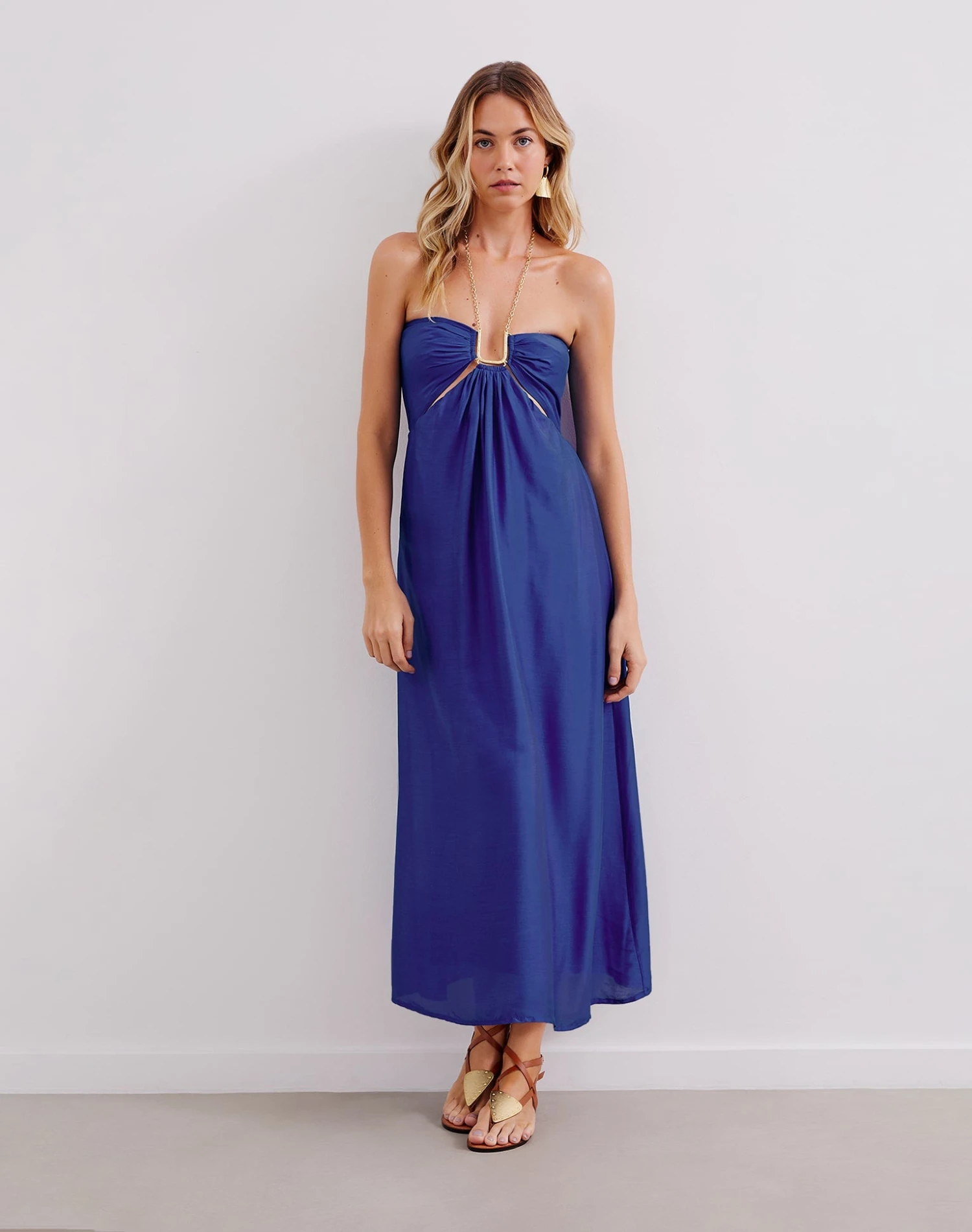 Maureen Detail Long Dress - Lazuli 3 Maureen Detail Long Dress - Lazuli
