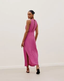 Maya Long Dress - Bubblegum -FemmeFab Shop MAYADETAILLONGDRESS BACK fd3b3a8f d3bd 43c4 ab88 cf949e8bee43