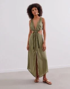 Nayara Long Dress - Pistachio
