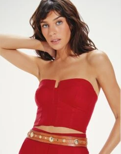 Nadia Top - Red Pepper 11 Nadia Top - Red Pepper -FemmeFab Shop NadiaTop detail