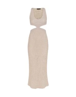 Noa Long Dress - Off White 14 Noa Long Dress - Off White -FemmeFab Shop NoaLongDress flat