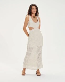 Noa Long Dress - Off White