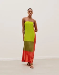 Penelope Long Dress - Wasabi