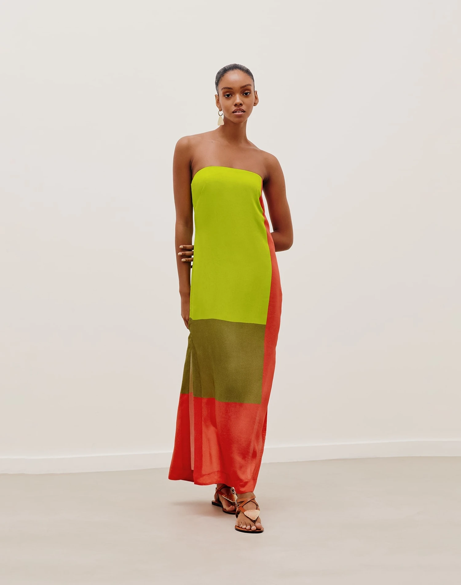 Penelope Long Dress - Wasabi 3 Penelope Long Dress - Wasabi