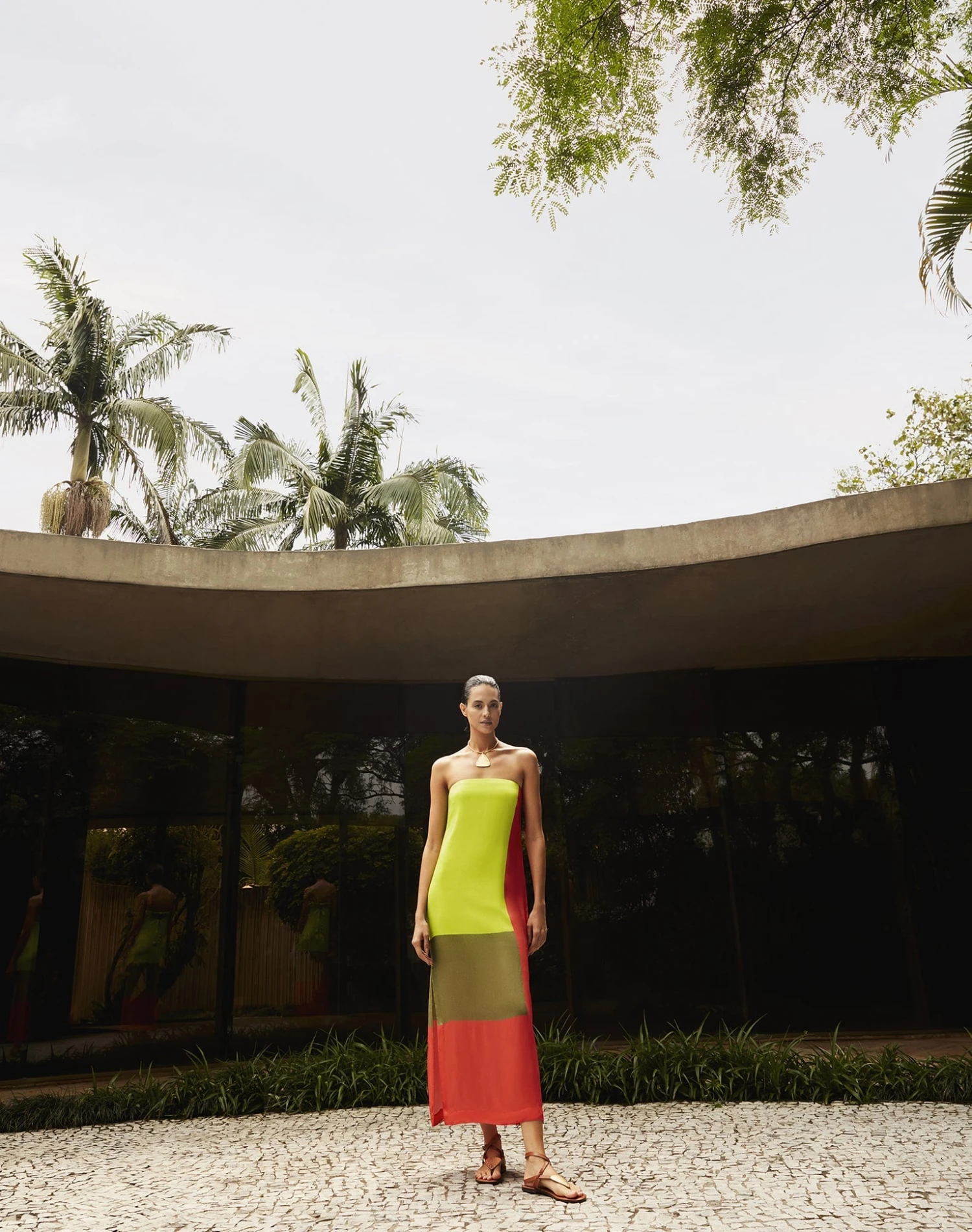 Penelope Long Dress - Wasabi 4 Penelope Long Dress - Wasabi - Image 2