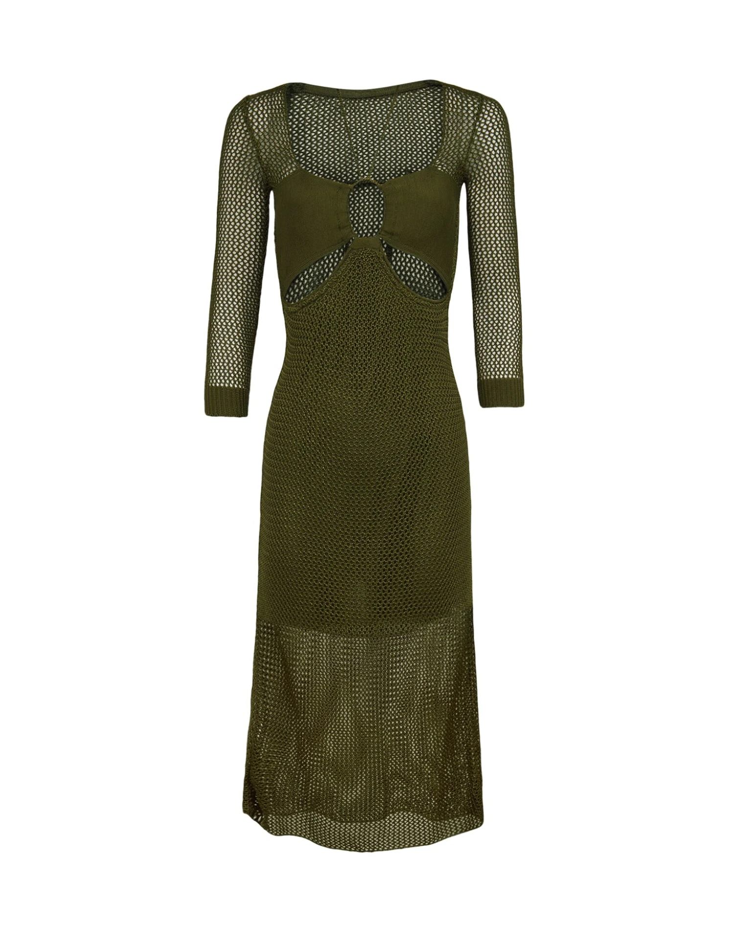 Penny Long Dress - Avocado 8 Penny Long Dress - Avocado - Image 6