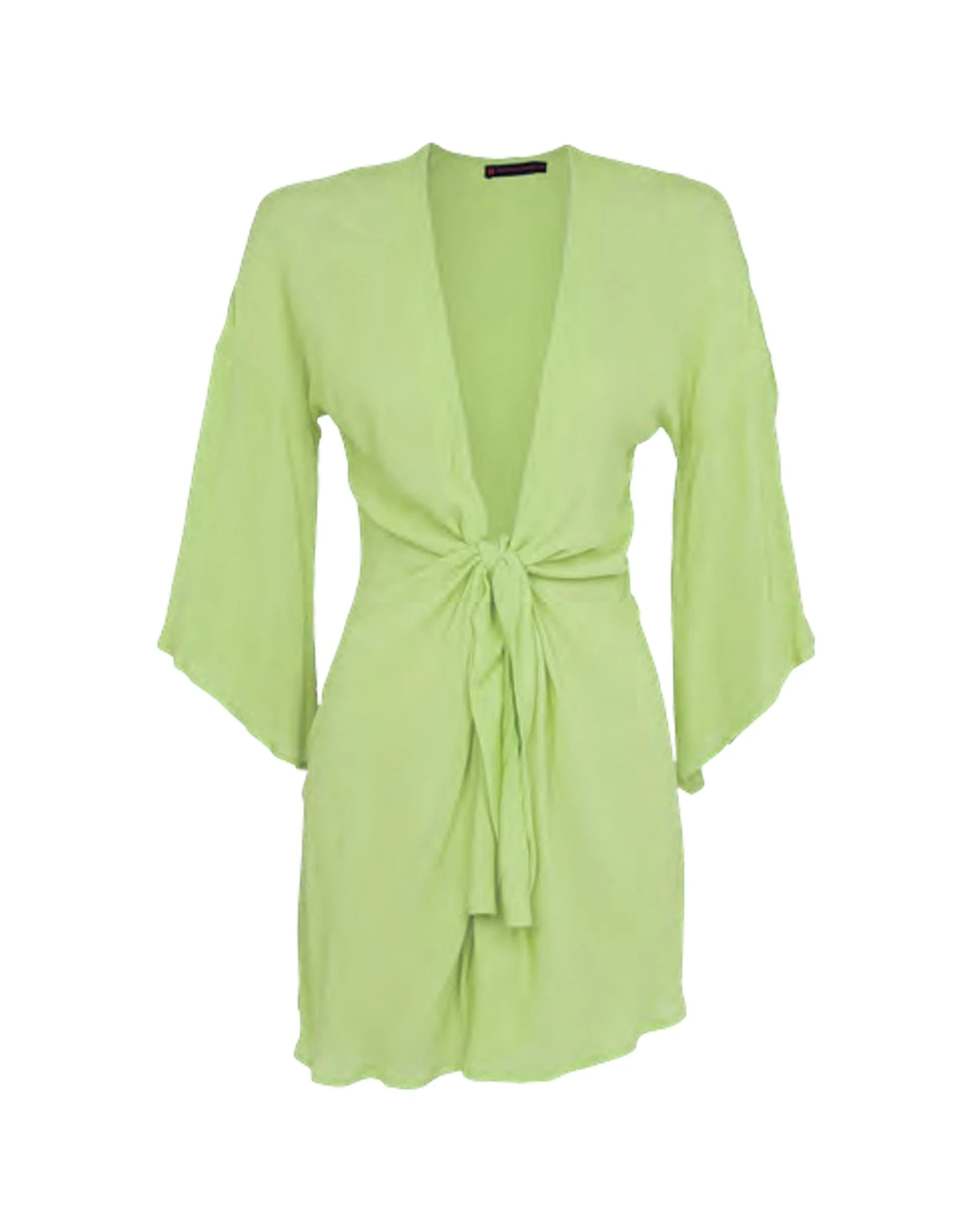 Perola Knot Short Cover Up - Lime 6 Perola Knot Short Cover Up - Lime - Image 4