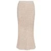 Petra Midi Skirt - Off White 2 Petra Midi Skirt - Off White -FemmeFab Shop PetraMidiSkirt flat