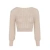 Petra Sweater - Off White 2 Petra Sweater - Off White -FemmeFab Shop PetraPull flat