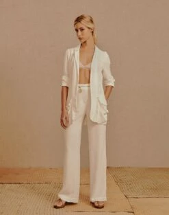 Roberta Blazer - White 12 Roberta Blazer - White -FemmeFab Shop Roberta Blazer