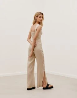 Samy Jumpsuit - Natural -FemmeFab Shop SAMYJUMPSUIT BACK