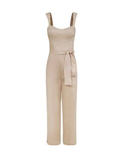 Samy Jumpsuit - Natural -FemmeFab Shop SAMYJUMPSUIT FLAT