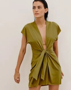 Sasha Short Cover Up - Avocado 9 Sasha Short Cover Up - Avocado -FemmeFab Shop SASHASHORTCOVERUP DETAIL 5566205a d3d0 40d9 88ae f1f0c25e367f