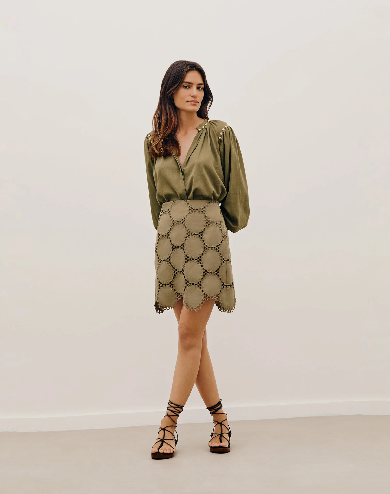 Edite Blouse - Pistachio 4 Edite Blouse - Pistachio - Image 2