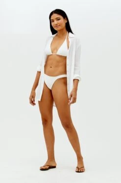 Mila Blouse Cover Up - Off White -FemmeFab Shop SEM REF 8 2 2