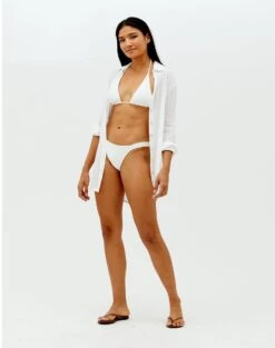 Mila Blouse Cover Up - Off White -FemmeFab Shop SEM REF 8 2 4