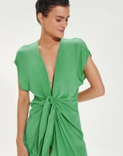 Sasha Short Cover Up - Cactus 8 Sasha Short Cover Up - Cactus -FemmeFab Shop SashaShortCoverUp detail