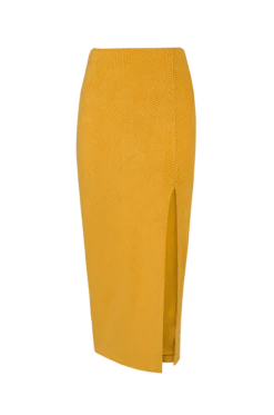 Scales Luiza Midi Skirt - Mustard