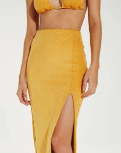 Scales Luiza Midi Skirt - Mustard 10 Scales Luiza Midi Skirt - Mustard -FemmeFab Shop VC231136 VC232180 3 1