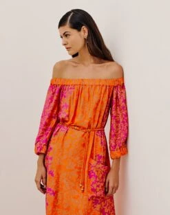 Sara Long Dress (final Sale) - Allena -FemmeFab Shop VC232157 COR 4