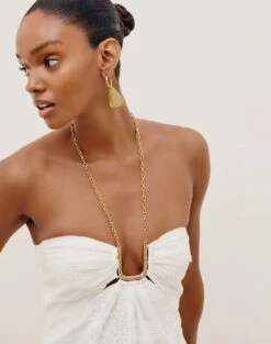 Maureen Detail Short Dress - Off White 11 Maureen Detail Short Dress - Off White -FemmeFab Shop VW232060 COR 3