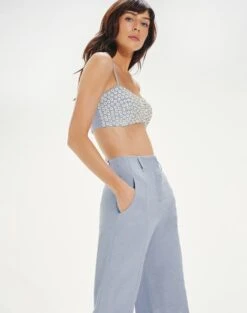 Victoria Pants - Blue Jeans -FemmeFab Shop VictoriaPants detail