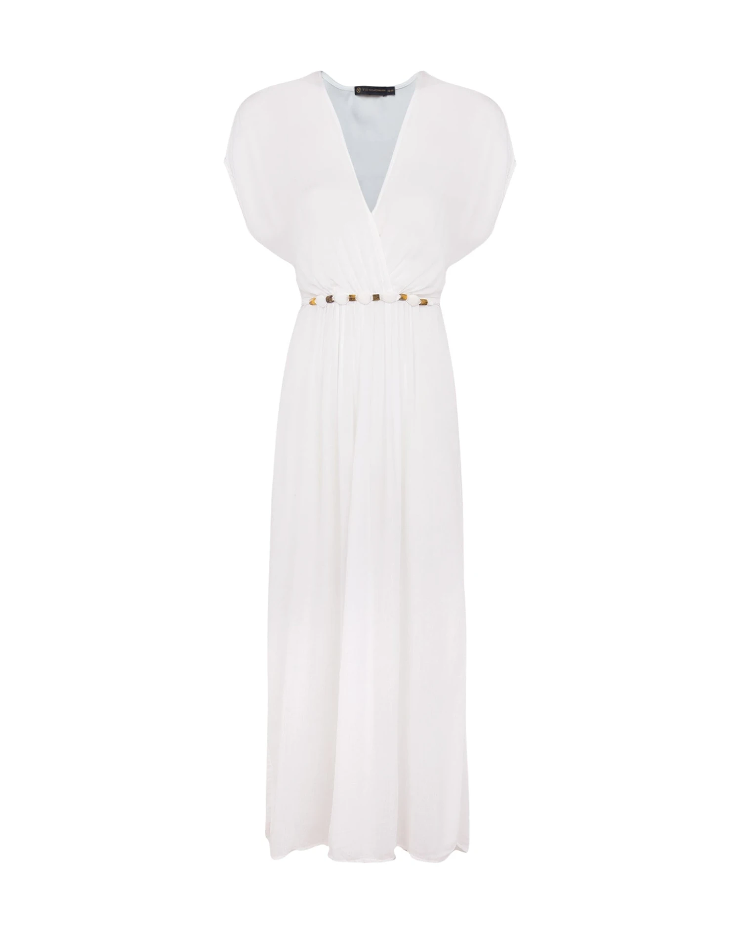 Yara Detail Long Cover Up - Off White 6 Yara Detail Long Cover Up - Off White - Image 4