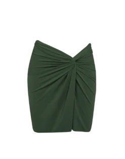 Karen Mini Pareo Skirt - Bamboo -FemmeFab Shop bamboo karen skirt flat