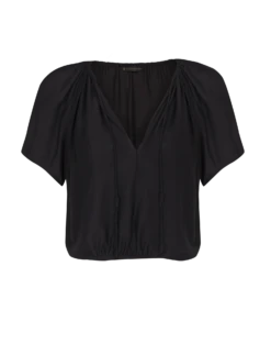 Claire Blouse - Black 14 Claire Blouse - Black -FemmeFab Shop black claire top flat