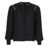 Edite Blouse - Black -FemmeFab Shop black edite blouse flat d6a35bc1 167e 4a38 a1e0 4ebc7c2c2593