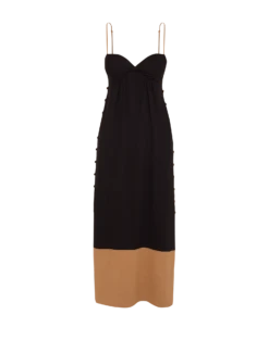 Iris Long Dress - Black -FemmeFab Shop black iris dress flat
