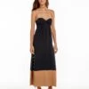 Iris Long Dress - Black -FemmeFab Shop black iris dress 1