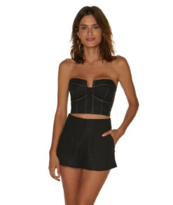 Bela Mini Shorts - Black 13 Bela Mini Shorts - Black -FemmeFab Shop black nadia top bela shortcopy