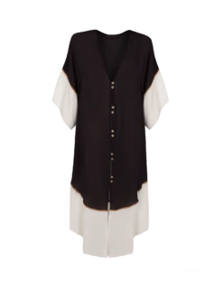 Venus Long Caftan - Black -FemmeFab Shop black venus caftanflat