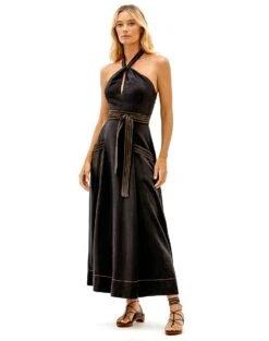 Virginia Midi Dress - Black -FemmeFab Shop black virgina dress