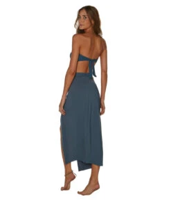 Front Page 47 Front Page -FemmeFab Shop blue grey karen midi skirt back 1