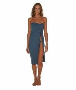 Karen Midi Skirt - Blue Grey 12 Karen Midi Skirt - Blue Grey -FemmeFab Shop blue grey karen midi skirt 1