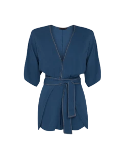 Liz Mini Jumper - Blue Grey -FemmeFab Shop blue grey liz jumper flat