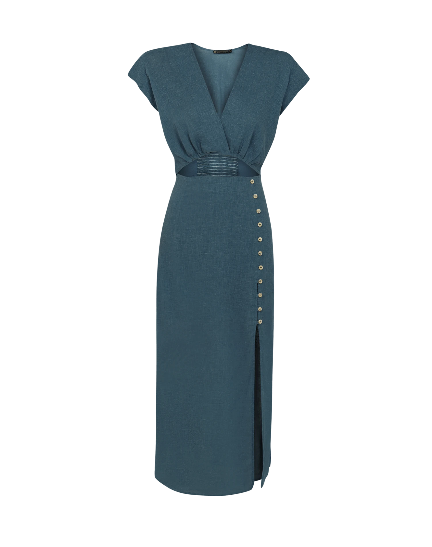 Suzana Midi Dress - Blue Grey 6 Suzana Midi Dress - Blue Grey - Image 4