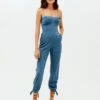 Yana Jumpsuit (final Sale) - Blue Grey 2 Yana Jumpsuit (final Sale) - Blue Grey -FemmeFab Shop blue grey yana jumpsuit 2