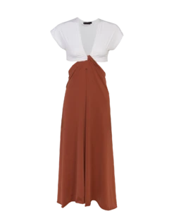 Loop Midi Cover Up - Camel 10 Loop Midi Cover Up - Camel -FemmeFab Shop camel loop coverup flat