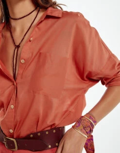 Carmen Blouse (final Sale) - Ginger -FemmeFab Shop ginger carmen blouse 2