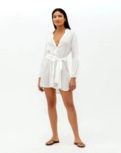 Marge Short Cover Up - Off White -FemmeFab Shop marge short cover up1 bb679259 5624 4e48 b4f1 cae3dd95b15c
