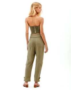 Adele Top - Pistachio -FemmeFab Shop pistachio adele top mia pants back 2